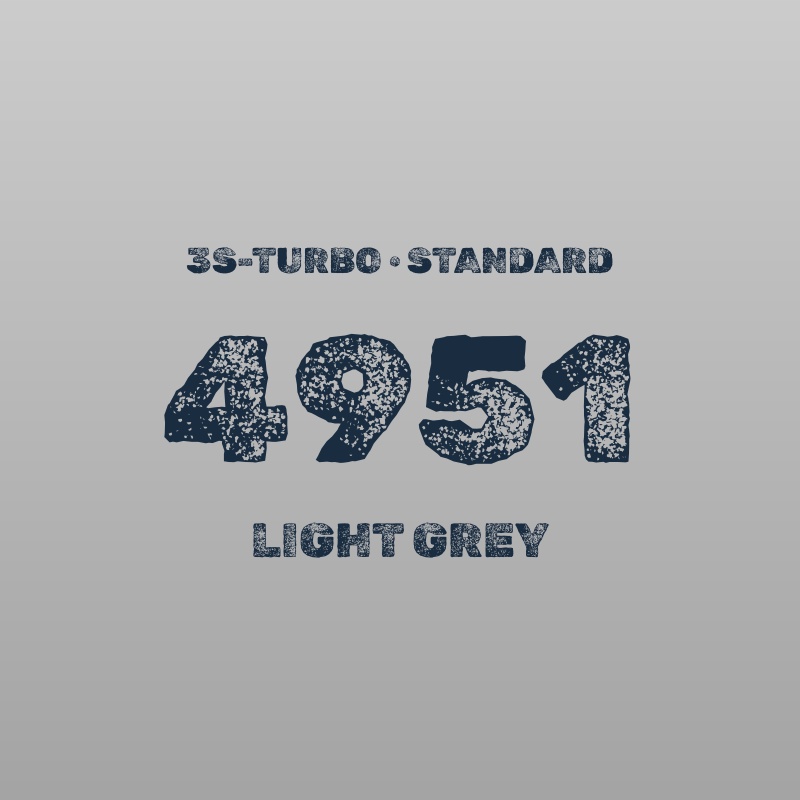 3s-TURBO 500mm幅 4951 ライトグレー
