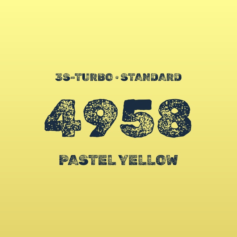 3s-TURBO 500mm幅 4958 パステルイエロー