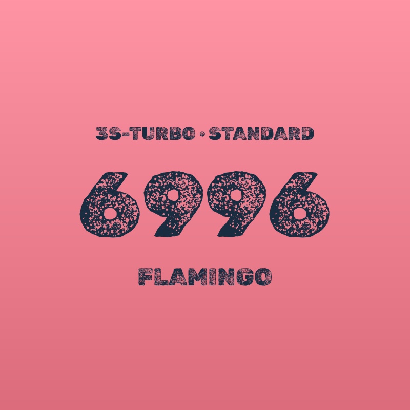 3s-TURBO 500mm幅 6996 フラミンゴ